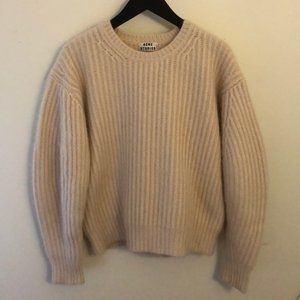 Acne Studios - Cream Angora Sweater - Size Small